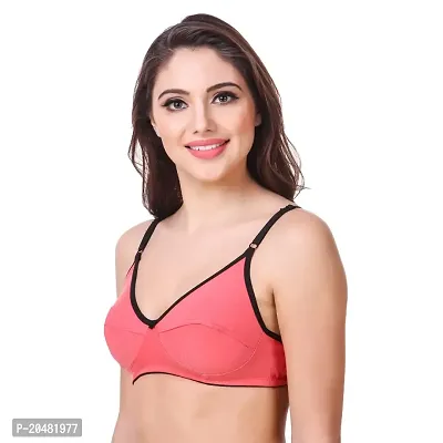 ALYANA Woman's Innerwear Cotton Bra Combo Set Non Wired | Non Padded Regular Bra Pack of 1-thumb2