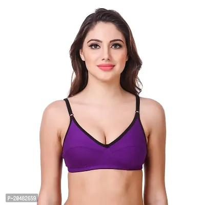 ALYANA Woman's Innerwear Cotton Bra Combo Set Non Wired | Non Padded Regular Bra Pack of 1-thumb0