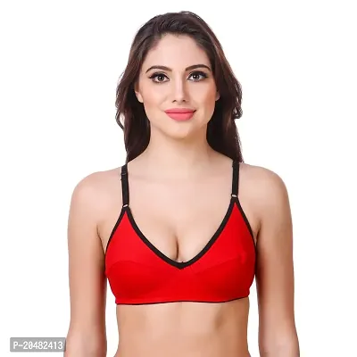 ALYANA Woman's Innerwear Cotton Bra Combo Set Non Wired | Non Padded Regular Bra Pack of 2-thumb3