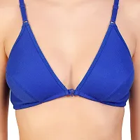 ALYANA Woman's Cotton T-Shirt Bra Non Wired | Non Padded | Front-Open Plunge Bra Pack of 1-thumb3