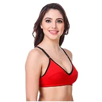 ALYANA Woman's Innerwear Cotton Bra Combo Set Non Wired | Non Padded Regular Bra Pack of 2-thumb3