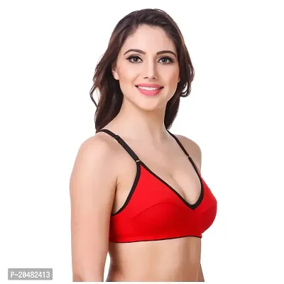 ALYANA Woman's Innerwear Cotton Bra Combo Set Non Wired | Non Padded Regular Bra Pack of 2-thumb4