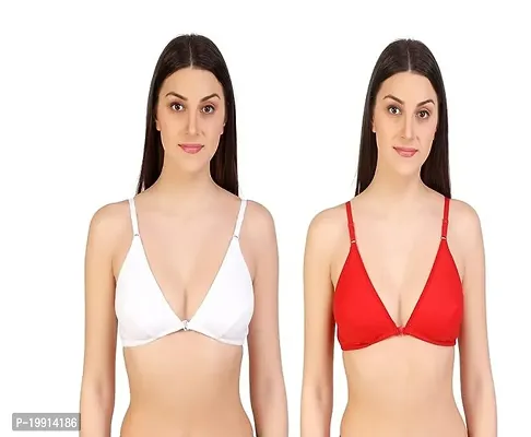 Stylish Multicoloured Cotton Solid Bras For Women