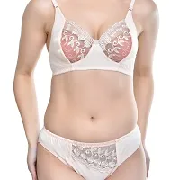 ALYANA Innerwear Cotton Hot  Sexy Bra Panty for Woman | Non Wired | Non Padded | Bridal Lingerie Set Combo Pack of 3 Pcs Set-thumb2