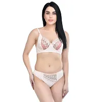 ALYANA Innerwear Cotton Hot  Sexy Bra Panty for Woman | Non Wired | Non Padded | Bridal Lingerie Set Combo Pack of 3 Pcs Set-thumb1