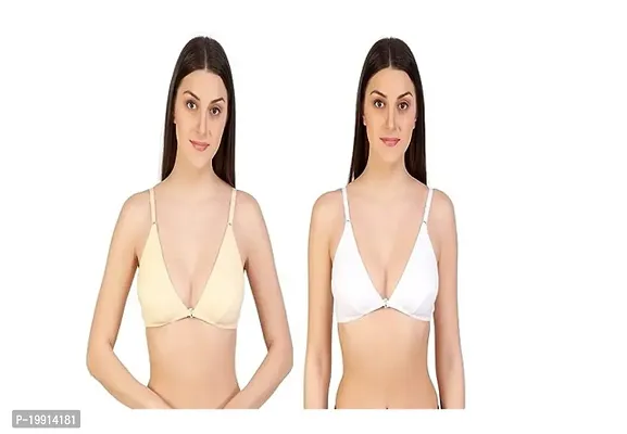 Stylish Multicoloured Cotton Solid Bras For Women