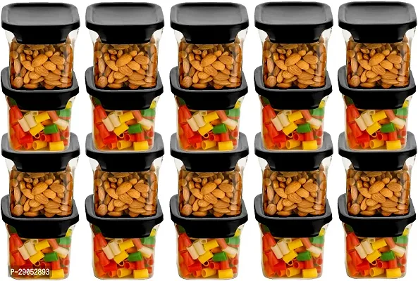 Durable Plastic Grocery Container Jar 700 ml Pack Of 20