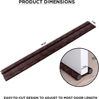 Classic Brown Cobra Pack Of 3 Door Bottom Sealing Strip Guard For Home - 39 Inch-thumb1