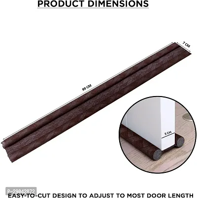 Classic Brown Cobra Pack Of 3 Door Bottom Sealing Strip Guard For Home - 39 Inch-thumb2