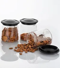 Durable Plastic Grocery Container Jar 710 ml Pack Of 6-thumb1