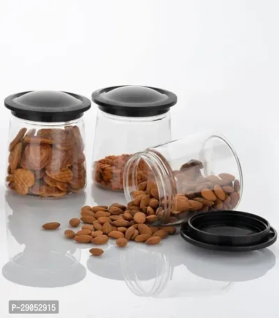 Durable Plastic Grocery Container Jar 710 ml Pack Of 6-thumb2