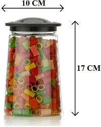 Durable Plastic Grocery Container Jar 1210 ml Pack Of 6-thumb2