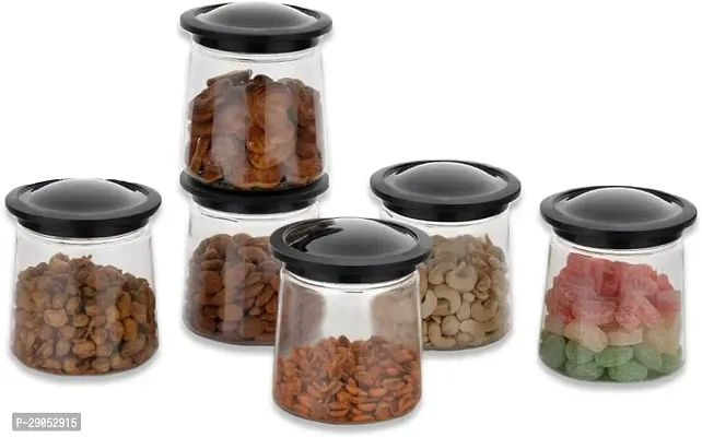 Durable Plastic Grocery Container Jar 710 ml Pack Of 6