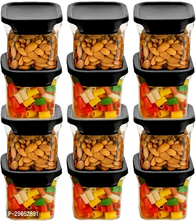 Durable Plastic Grocery Container Jar 700 ml Pack Of 12