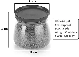 Durable Plastic Grocery Container Jar 900 ml Pack Of 6-thumb2