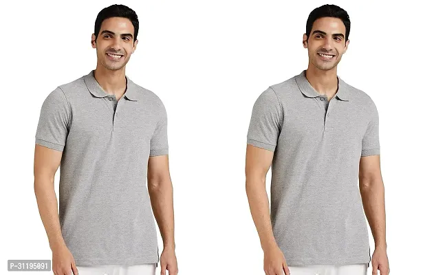 Reliable Cotton Solid Polo Tshirts For Men Pack Of 2