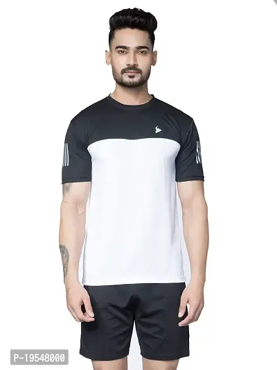 TEES SPORTS Men's Regular Polo T-Shirt  Symbol Men's Regular Fit T-Shirt (Large, White)-thumb0