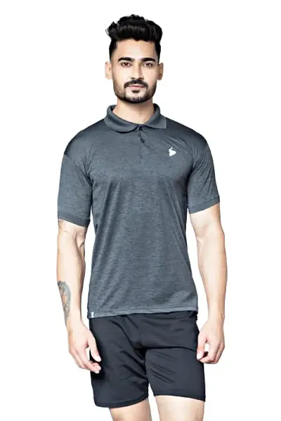 TEES SPORTS Men's Collar Polo T-Shirt