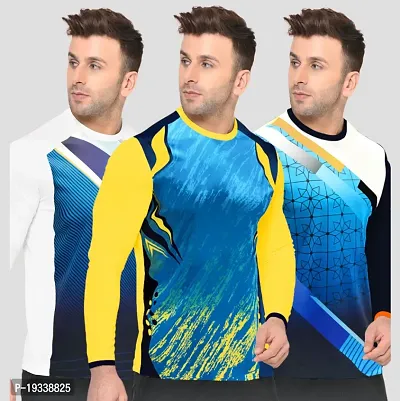 Mens Round neck multicolor sublimation 3 pack