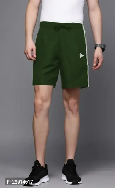 Classic Polyester Solid Shorts for Men-thumb0