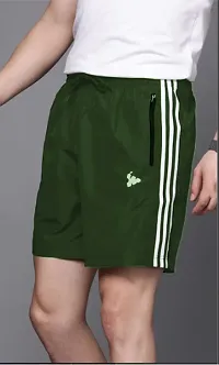 Classic Polyester Solid Shorts for Men-thumb1