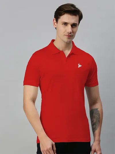 Stylish Blend Solid Tshirt for Men