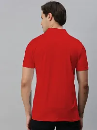 Stylish Cotton Blend Solid Tshirt for Men-thumb1