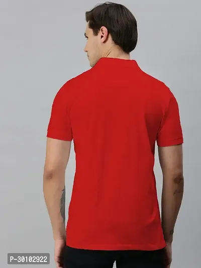 Stylish Cotton Blend Solid Tshirt for Men-thumb2