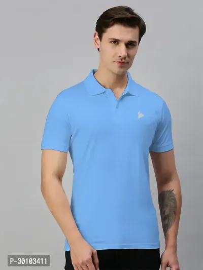 Stylish Cotton Blend Solid Tshirt for Men