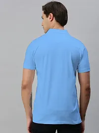 Stylish Cotton Blend Solid Tshirt for Men-thumb2