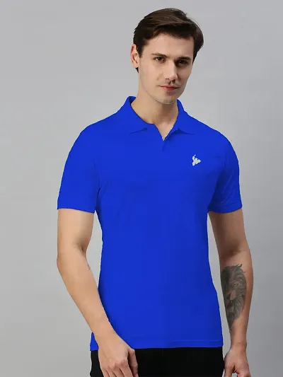 Stylish Blend Solid Tshirt for Men