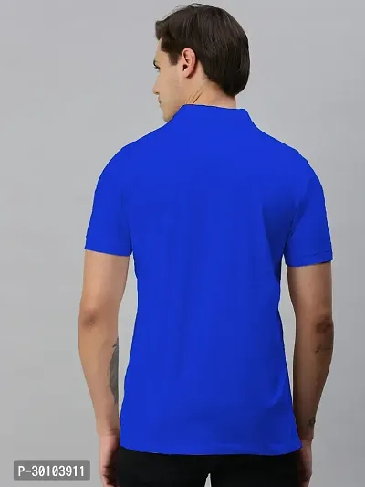 Stylish Cotton Blend Solid Tshirt for Men-thumb2