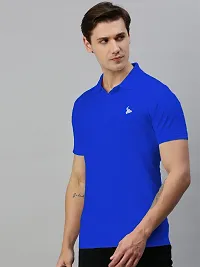 Stylish Cotton Blend Solid Tshirt for Men-thumb2