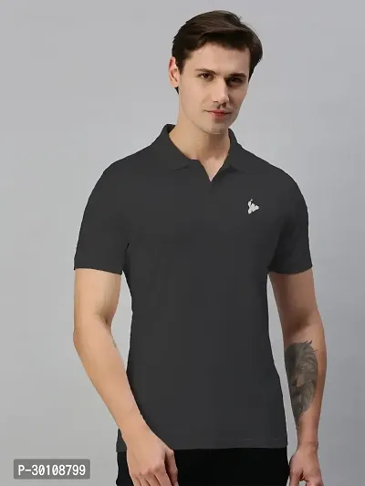 Stylish Cotton Blend Solid Tshirt for Men