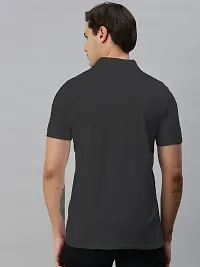 Stylish Cotton Blend Solid Tshirt for Men-thumb2