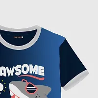 Stylish Cotton Blend Printed T-shirt For Kids Boys-thumb2