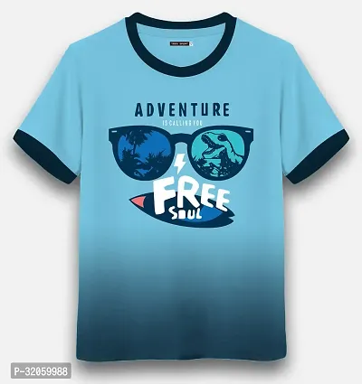 Stylish Cotton Blend Printed T-shirt For Kids Boys