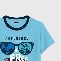 Stylish Cotton Blend Printed T-shirt For Kids Boys-thumb2