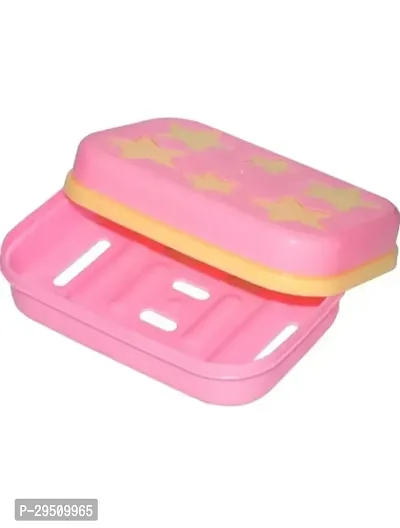 Plastic Pink Soap Case For Bathroom Accessories