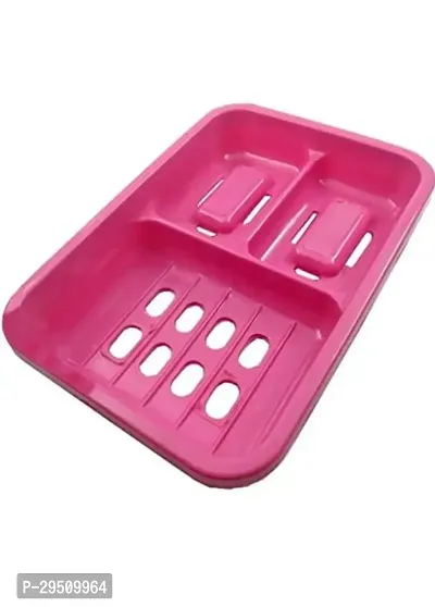 Plastic Pink Soap Case For Bathroom Accessories