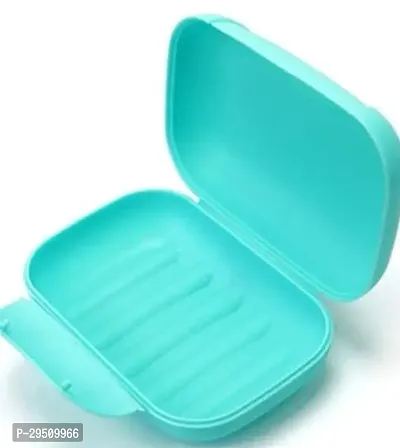 Plastic Turquoise Soap Case For Bathroom Accessories