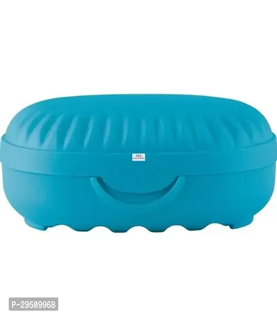 Plastic Blue Soap Case For Bathroom Accessories