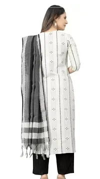 Women Kurti Trouser Dupatta Set-thumb3