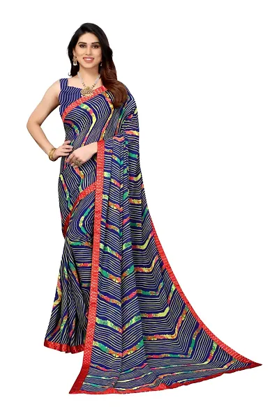 Attractive Georgette Saree with Blouse piece 