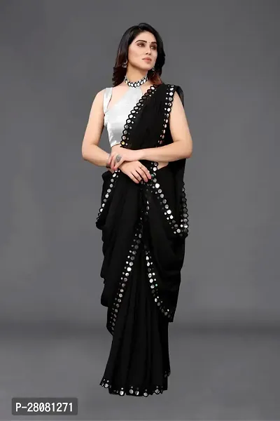 Beautiful Georgette Saree with Blouse piece-thumb2