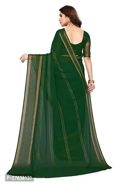 Women Chiffon Saree with  Unstitched Blouse Piece-thumb4