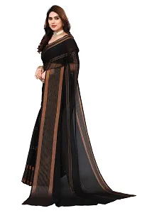 Women Chiffon Saree with  Unstitched Blouse Piece-thumb1