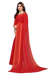 Women Chiffon Saree with  Unstitched Blouse Piece-thumb2