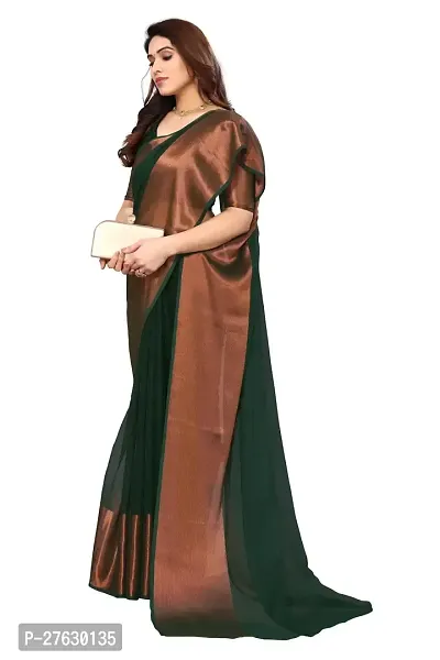 Women Chiffon Saree With Blouse Piece-thumb3