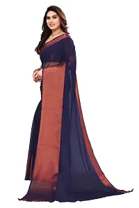 Women Chiffon Saree with  Unstitched Blouse Piece-thumb1